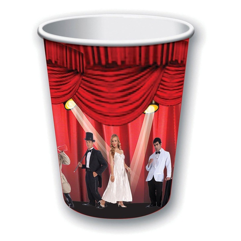 At The Movies Paper Cups 9 Ounces, 8 per Package