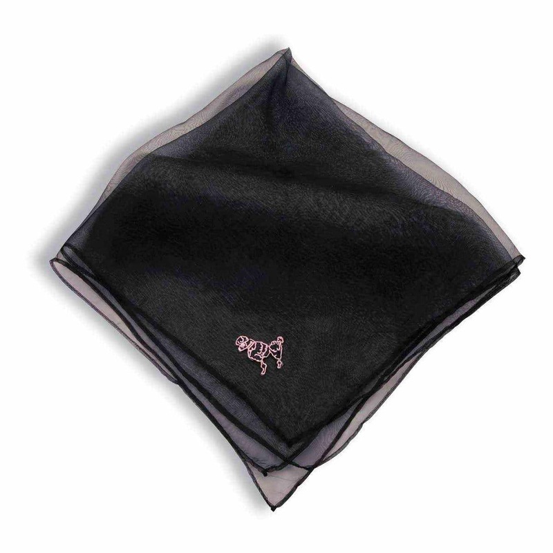 Black poodle scarf