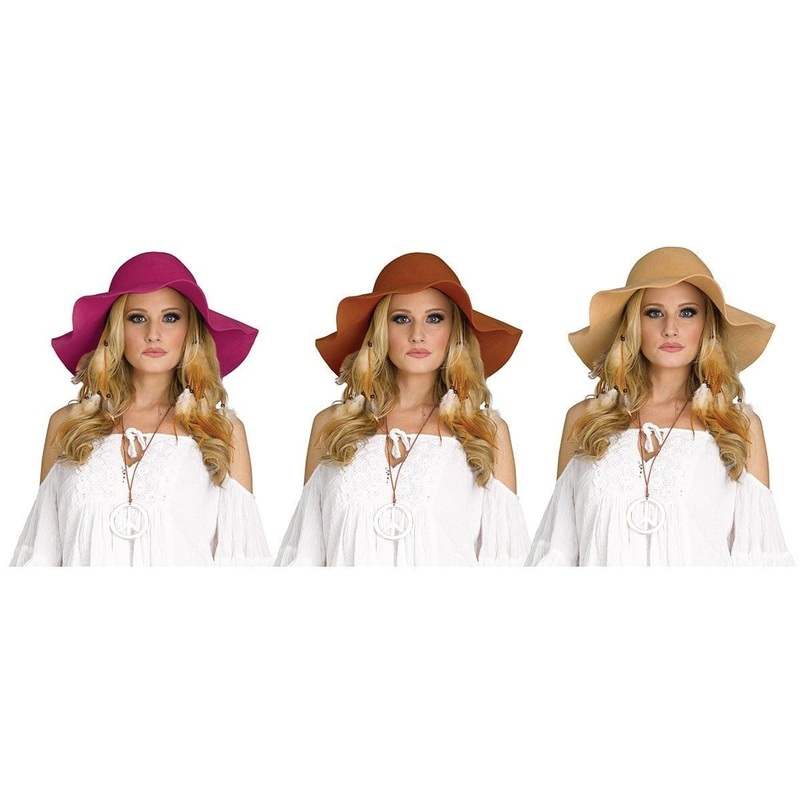 Floppy 60's Hat for Adults, Assortment, 1 Count