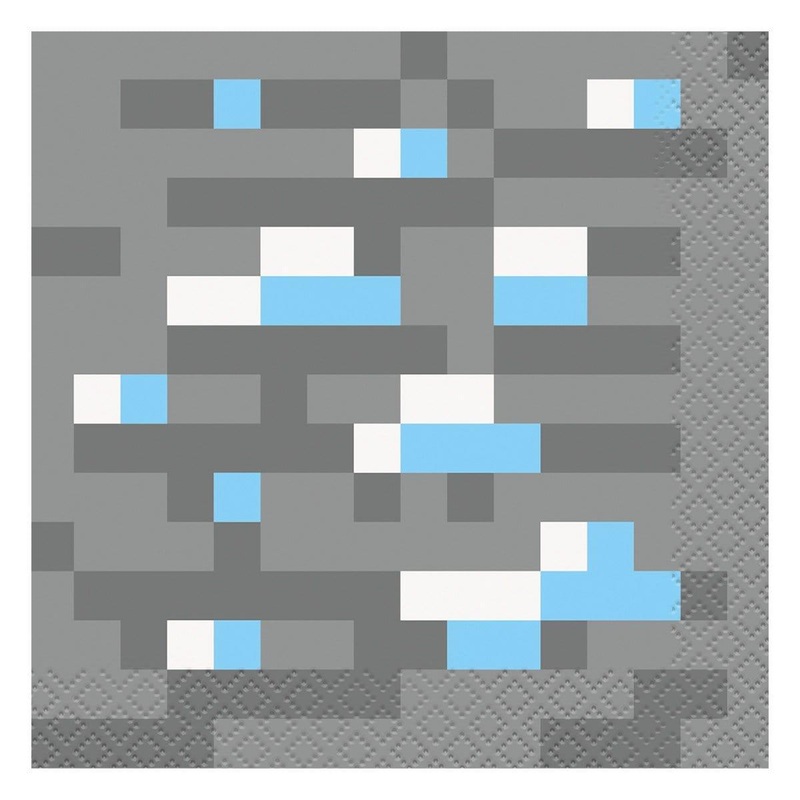 Minecraft beverage napkins, 16 per package