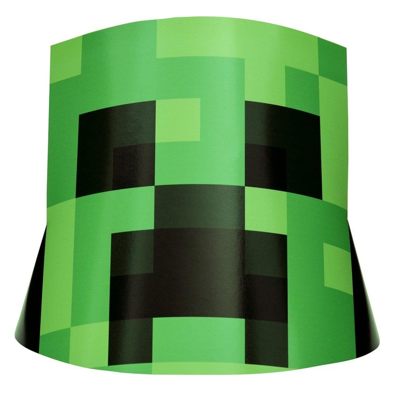 Minecraft party hats, 8 per package