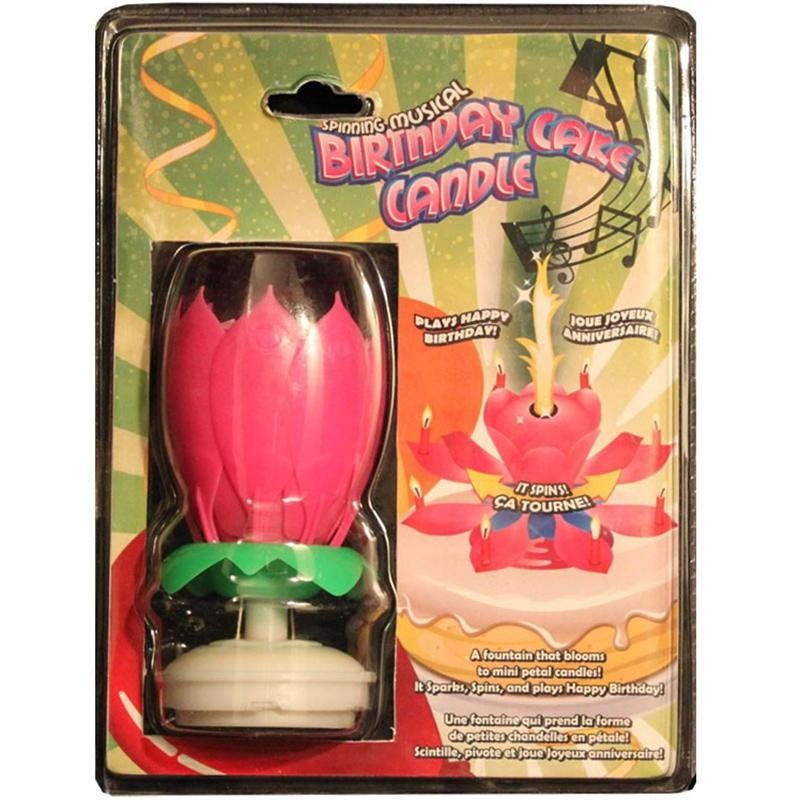 Musical Flower Candle - Pink