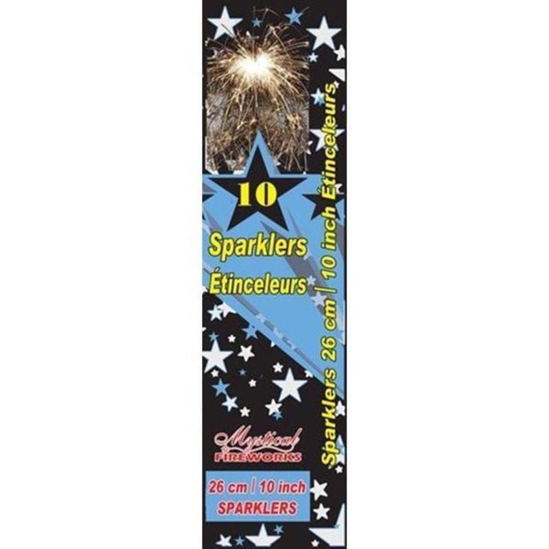 Sparklers 10 in. 10/pg