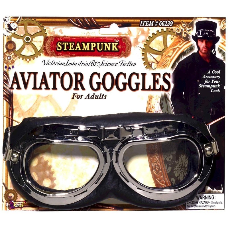 Steampunk aviator goggles for adults