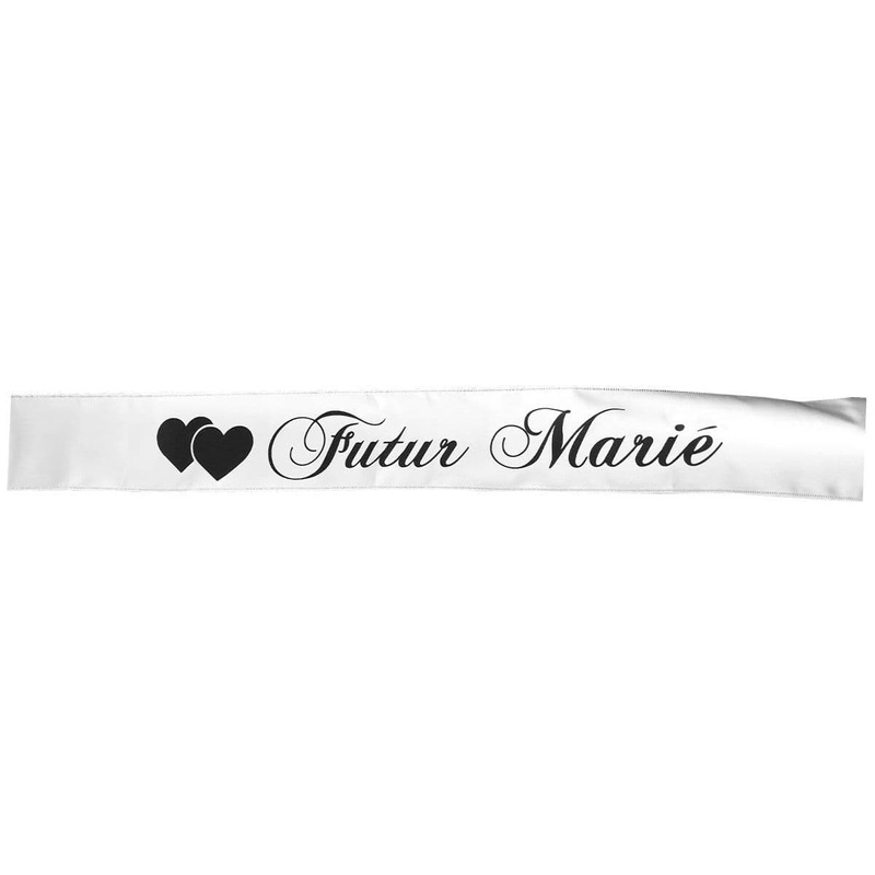 White & black Futur Mari sash