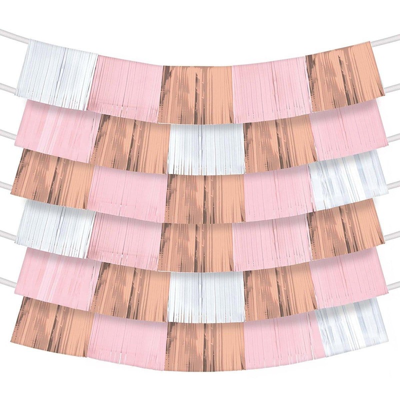 Backdrop Banner 9/pkg - Rose Gold