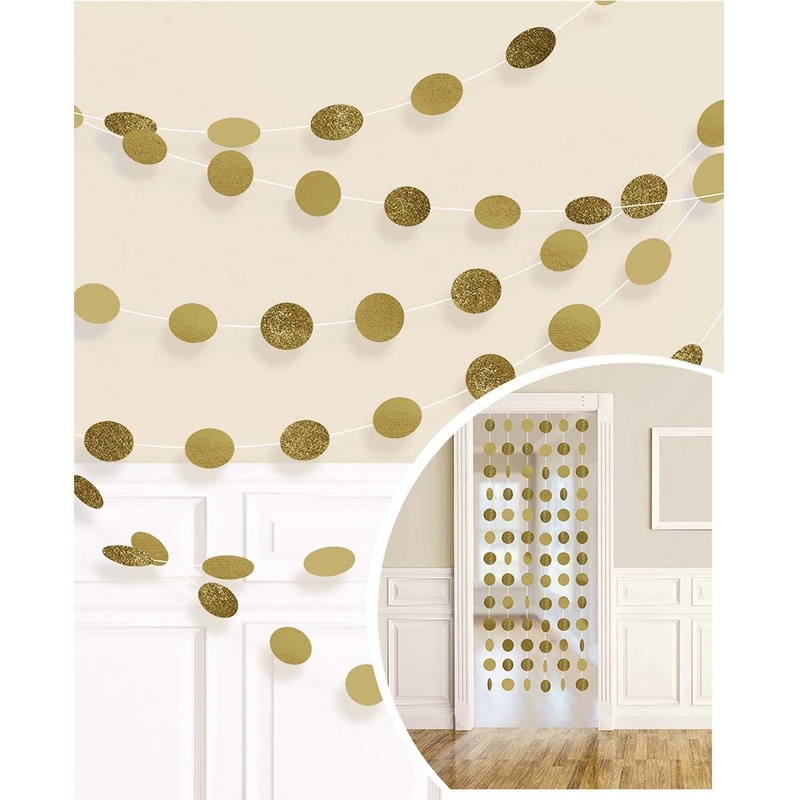 Dots Glitter Garland - Gold