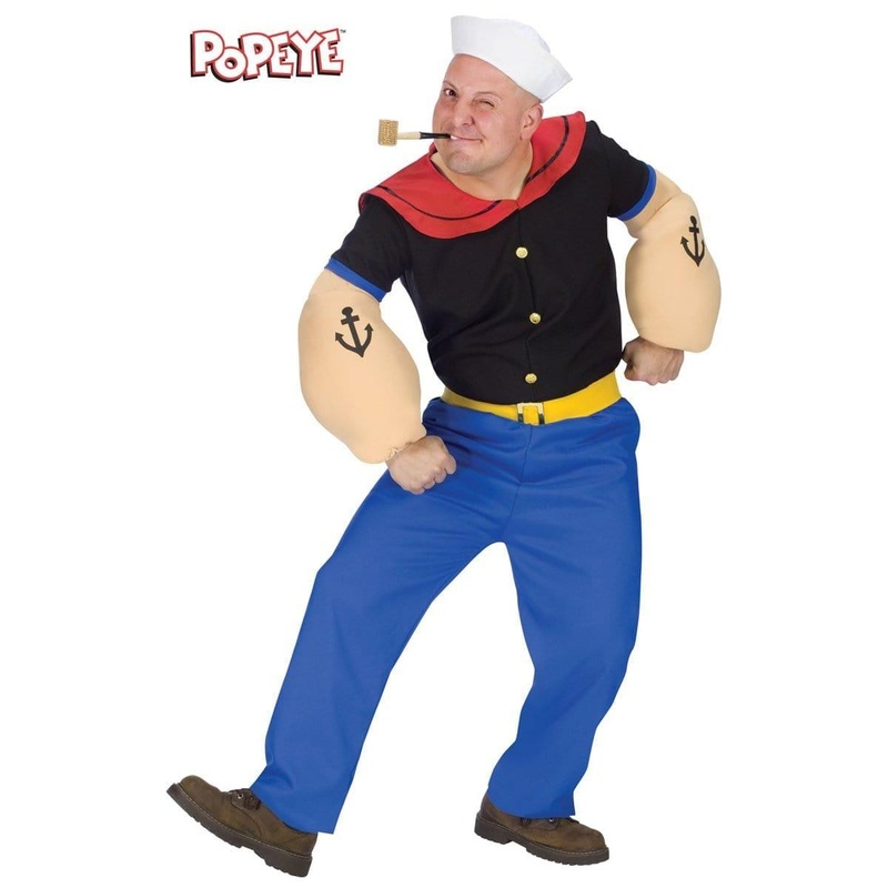 Popeye Costume for Adults One Size
