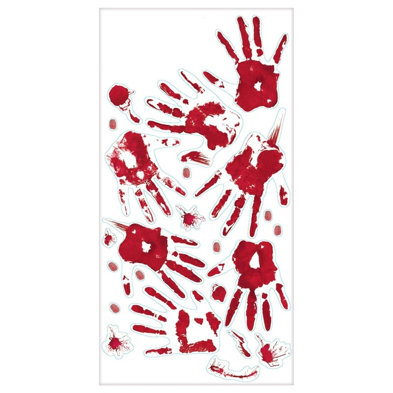 Skeleton hand prints wall decoration