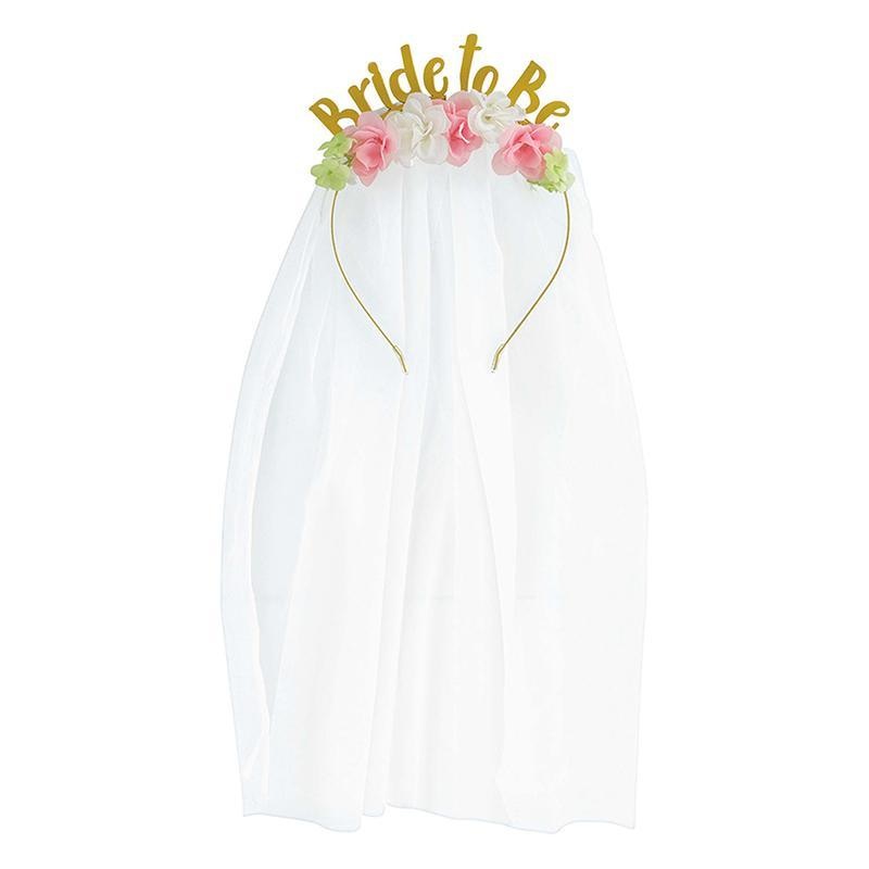 Bride to Be headband with veil