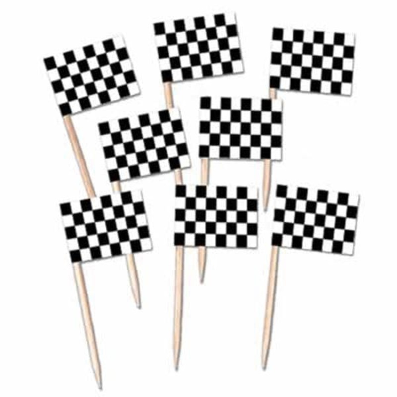 Checkered Flag Picks, 50 per package