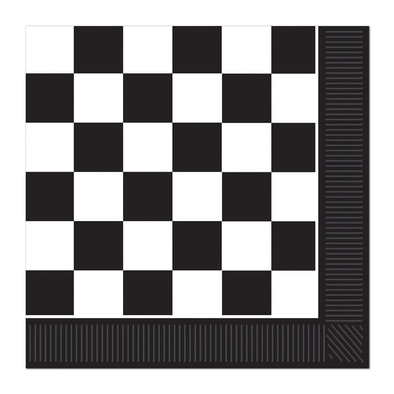 Checkered Lunch Napkins, 16 per Package