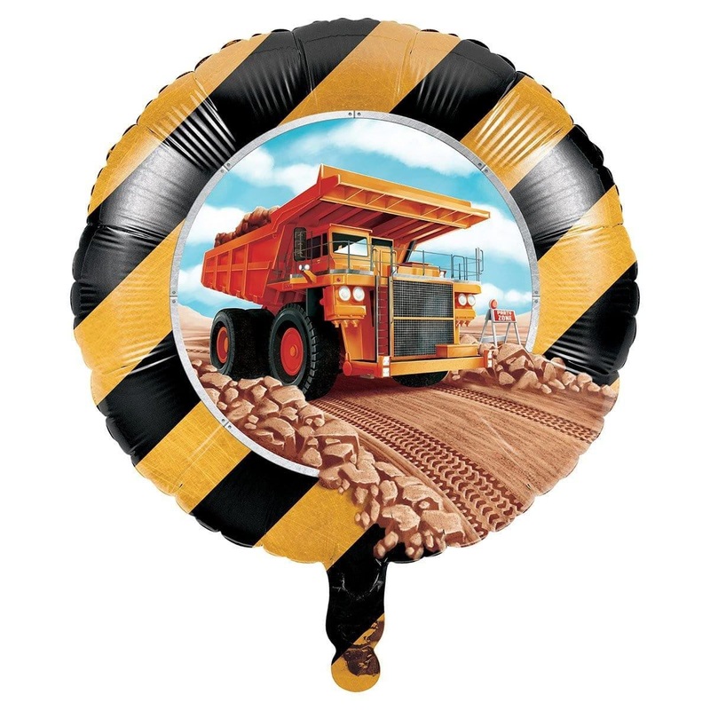 Big Dig Construction Foil Balloon, 18 Inches