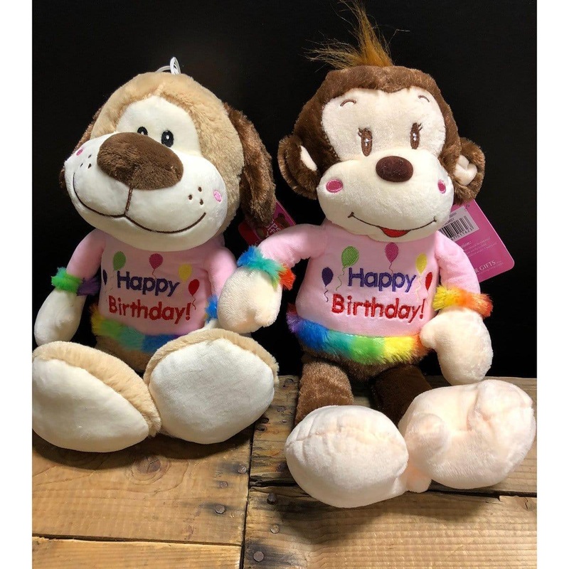 Birthday Dog Plush 15.5 In. Asst.