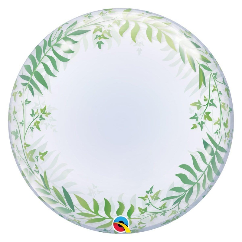 Elegant Greenery Bubble Deco. Balloon