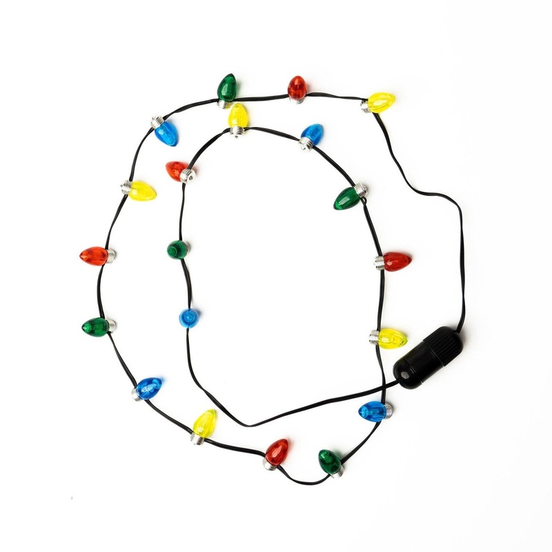 Flashing Holiday Necklace - Asst
