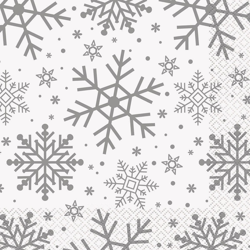 Holiday Snowflakes - Lunch Napkins 16/pkg