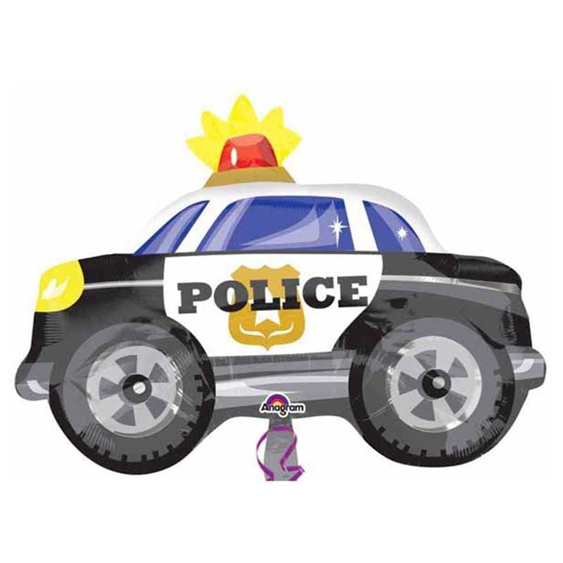Police Car Foil Balloon, 18 Inches