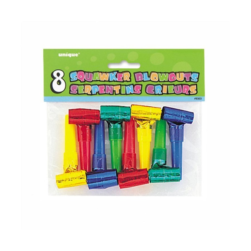 Prismatic Squaker Blowouts 8/pkg.
