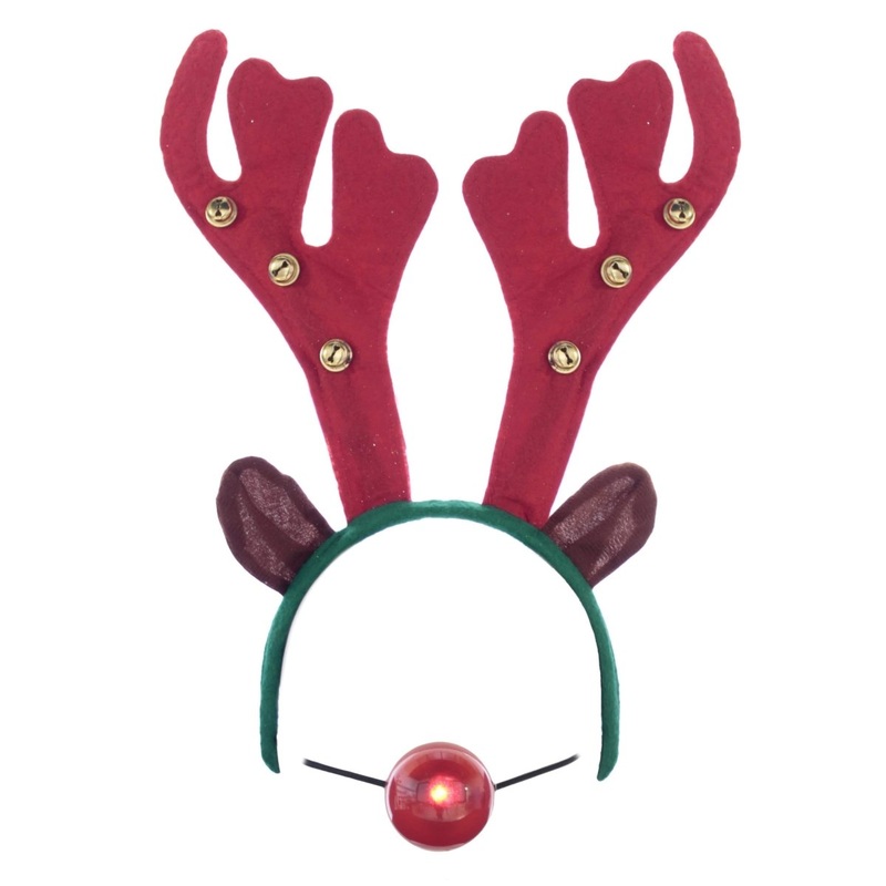 Reindeer Antlers and Flashing Nose Kit