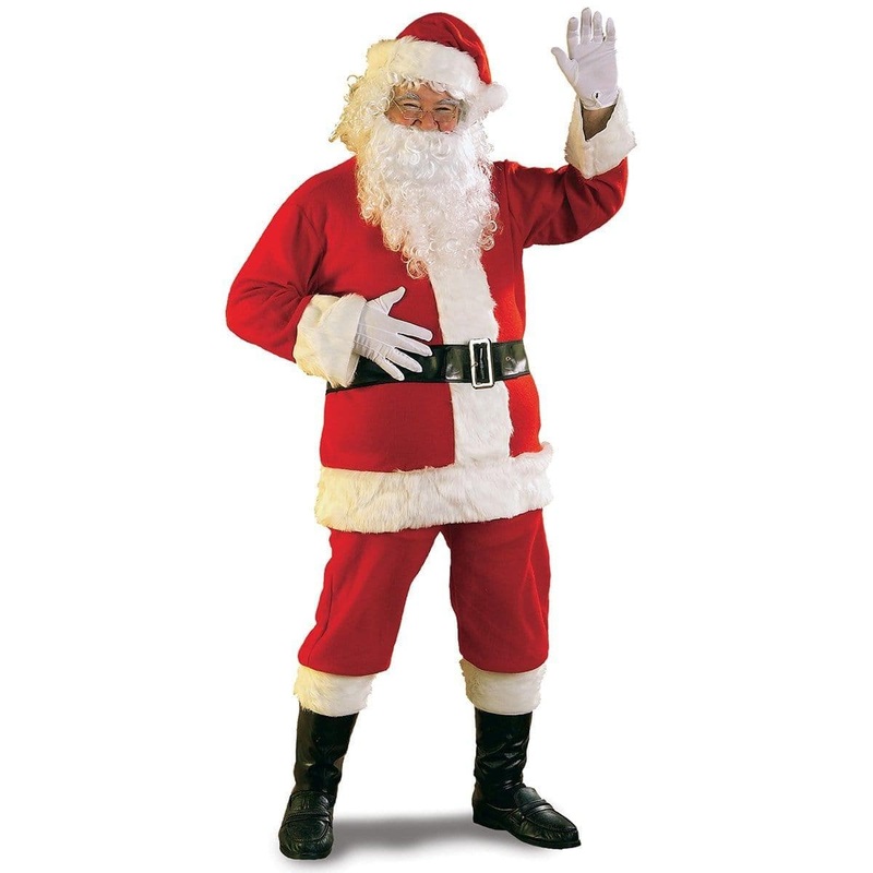 Santa Suit, Flannel, Plus Size XL