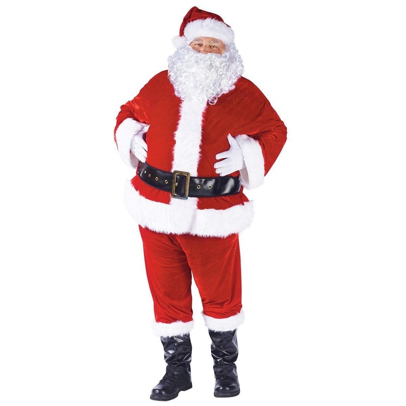 Santa Suit for Adults, Complete Velour STD