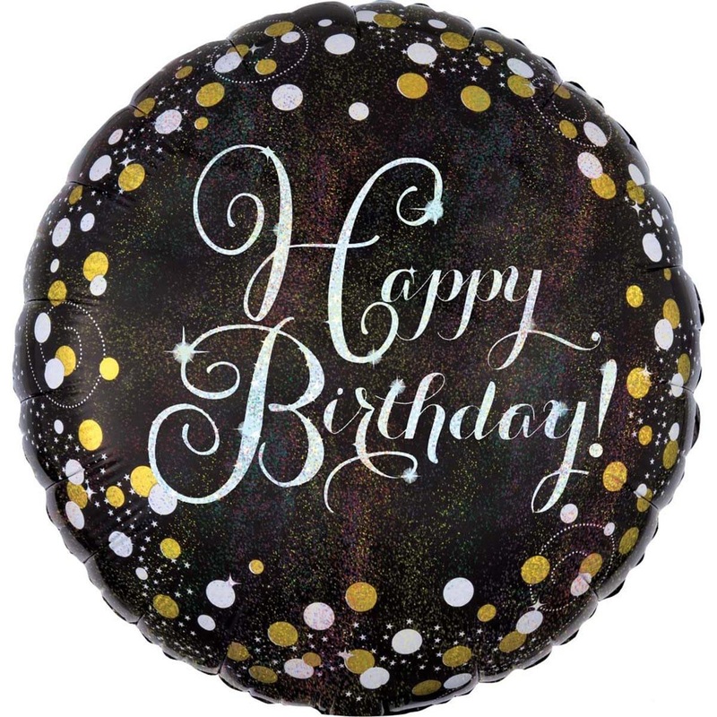 Sparkling Birthday Foil Balloon, 18 Inches