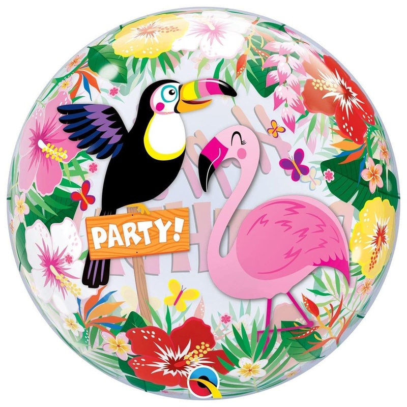Tropical Birthday Party Bubble Balloon