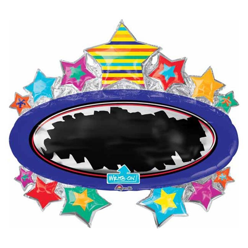 Bright Star Black Board Marquee Write-On Balloon