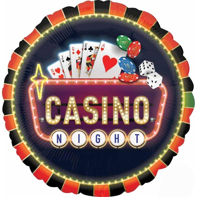 Casino Foil Balloon, 18 Inches