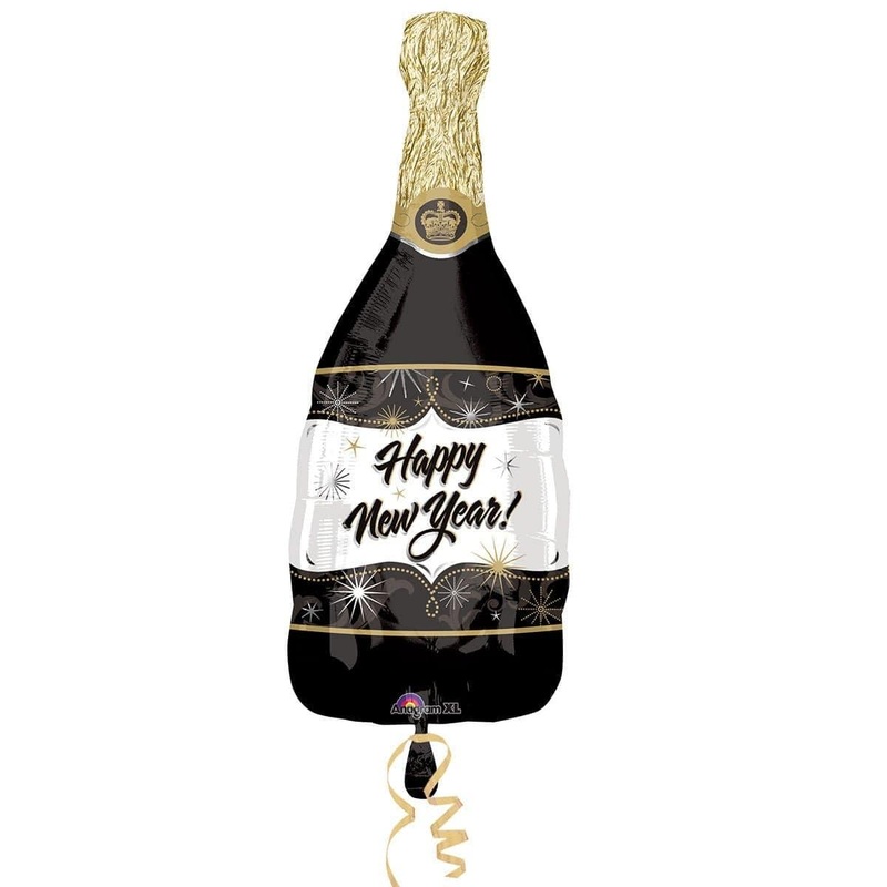 Champagne New Year Supershape Balloon