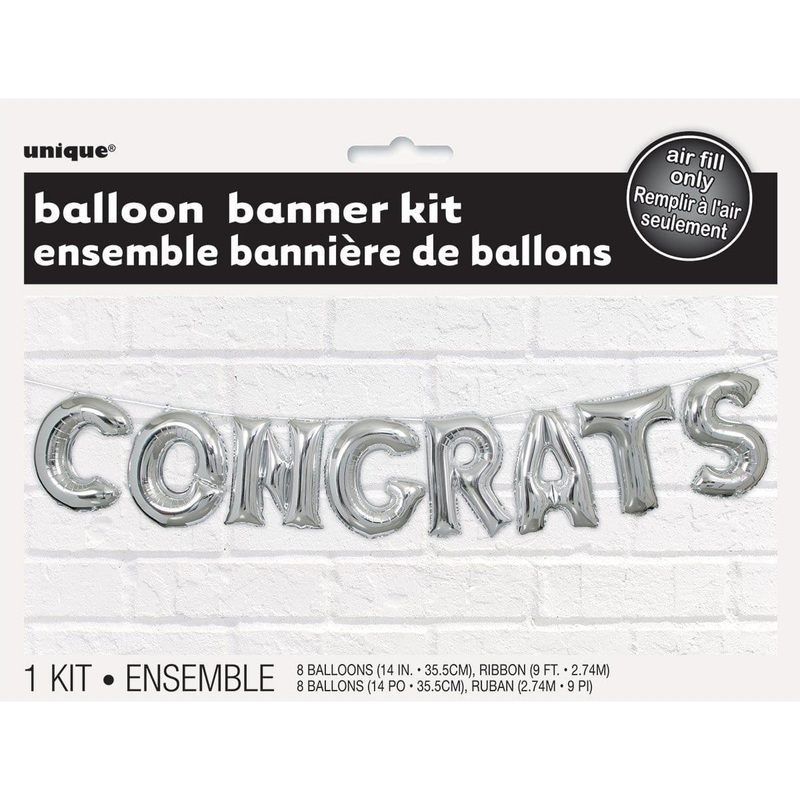 Congrats Air Filled Foil Balloon