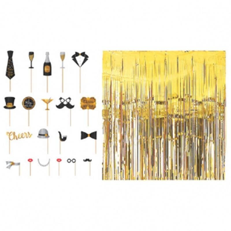 Happy New Year Photo Props Party Kit 21/pkg