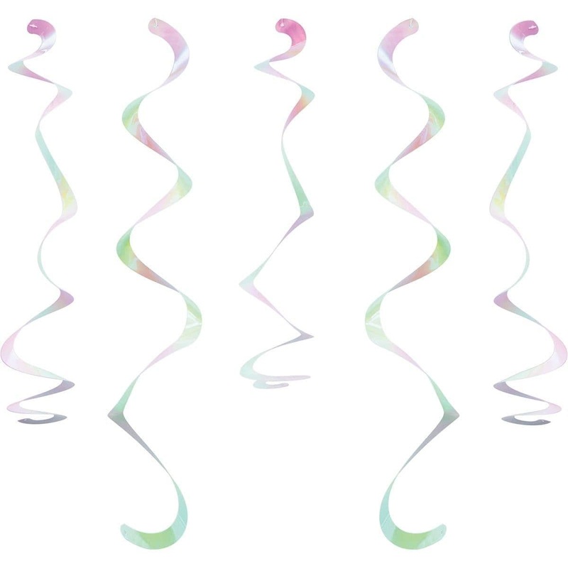 Iridescent Swirl Decorations, 10 per Package