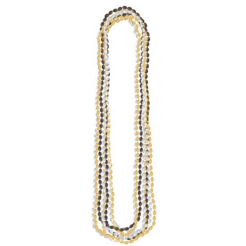 Metallic Bead Necklaces 30 In. 8/pkg