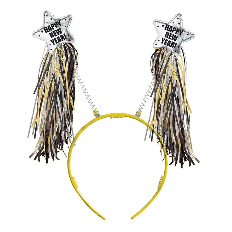 New Year Tinsel Headbopper - Gold