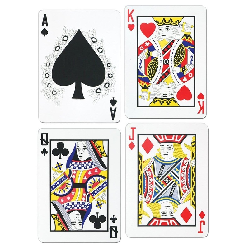 Playing Cards Cutouts, 4 per Package