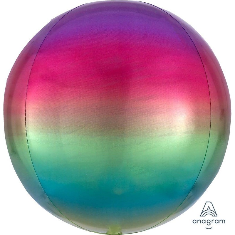 Rainbow Ombr Orbz Balloon