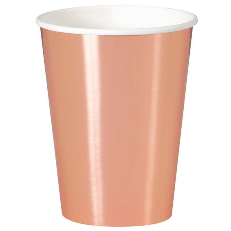 Rose Gold - Cups 12 Oz. 8/pkg