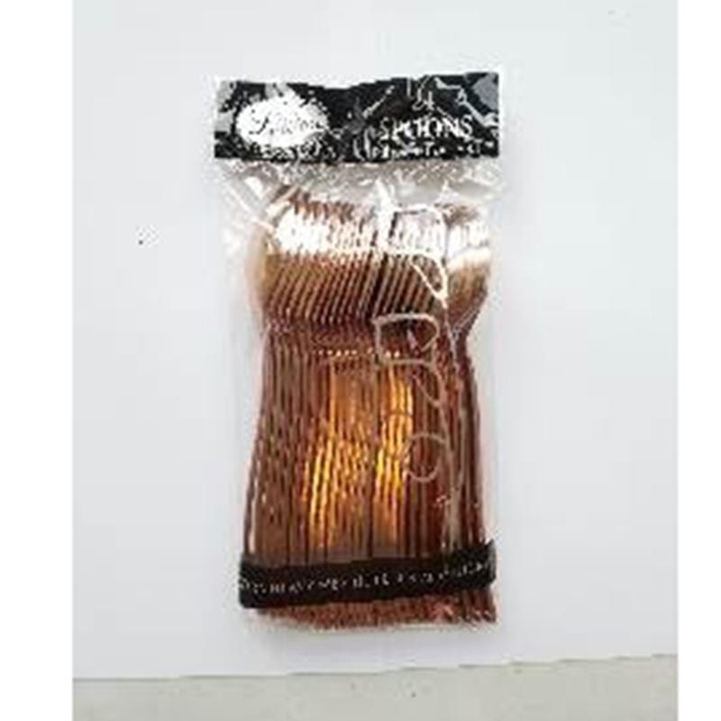 Rose Gold - Plastic Spoon 24/pkg