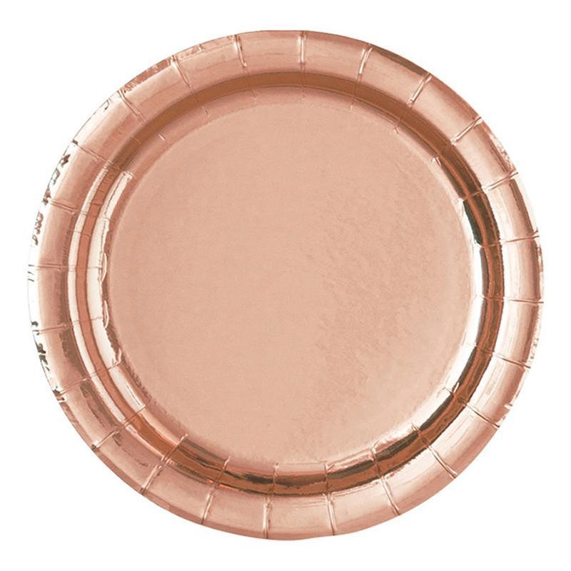 Rose Gold - Plates 9 In. 8/pkg