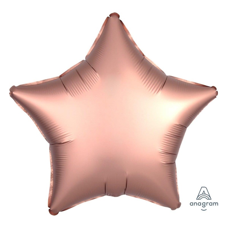 Rose Gold Star Shape Foil Balloon, 18 Inches