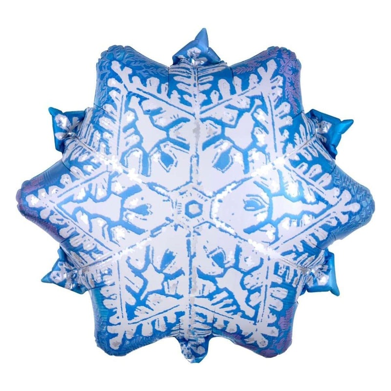 Snowflake Foil Shape Balloon, 18 Inches, Blue