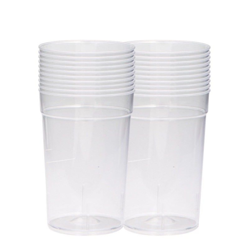Clear Plastic Shot Glass 20/pkg.