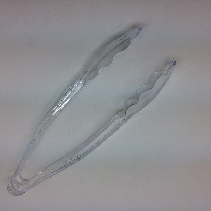 Clear Plastic Tongs (2/pkg.)