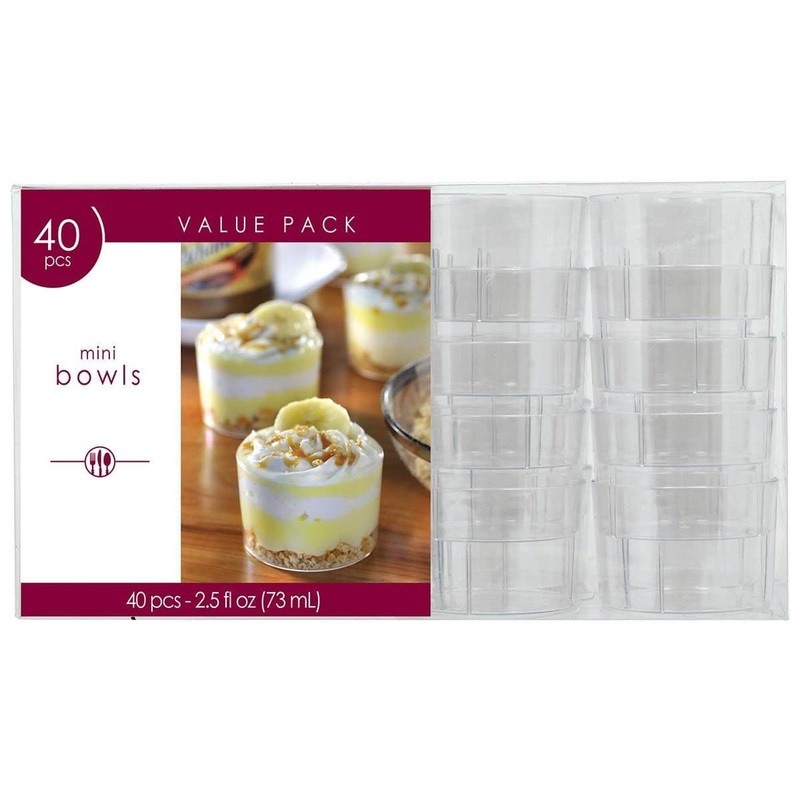 Mini Clear Bowls 40/pcs