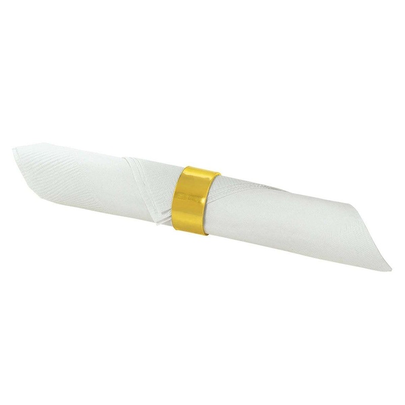 Napkin Rings - Gold 8/pkg.