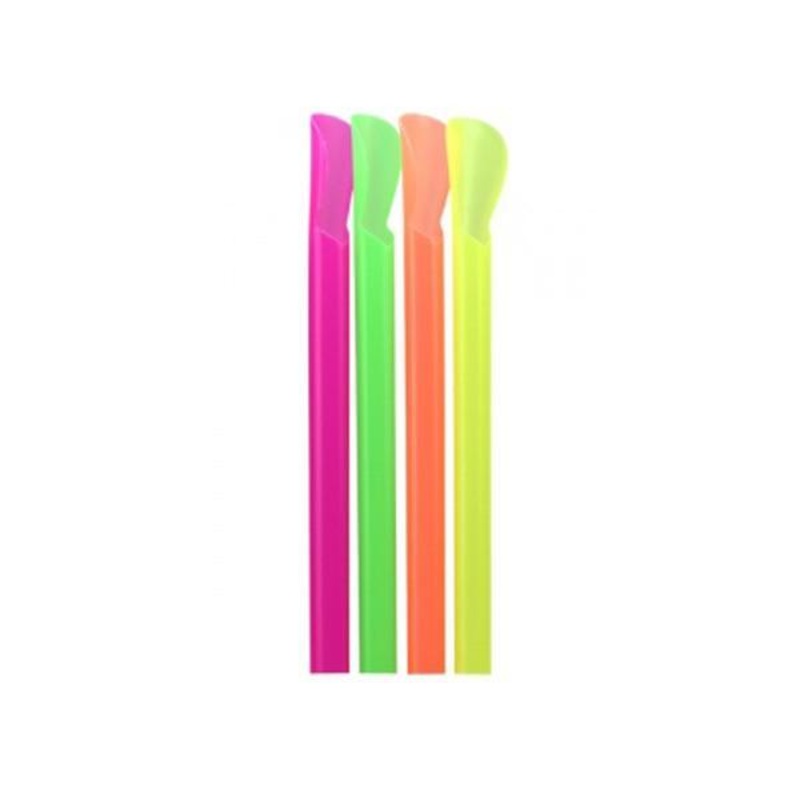 Neon Spoon Straws Assorted 50/pkg.