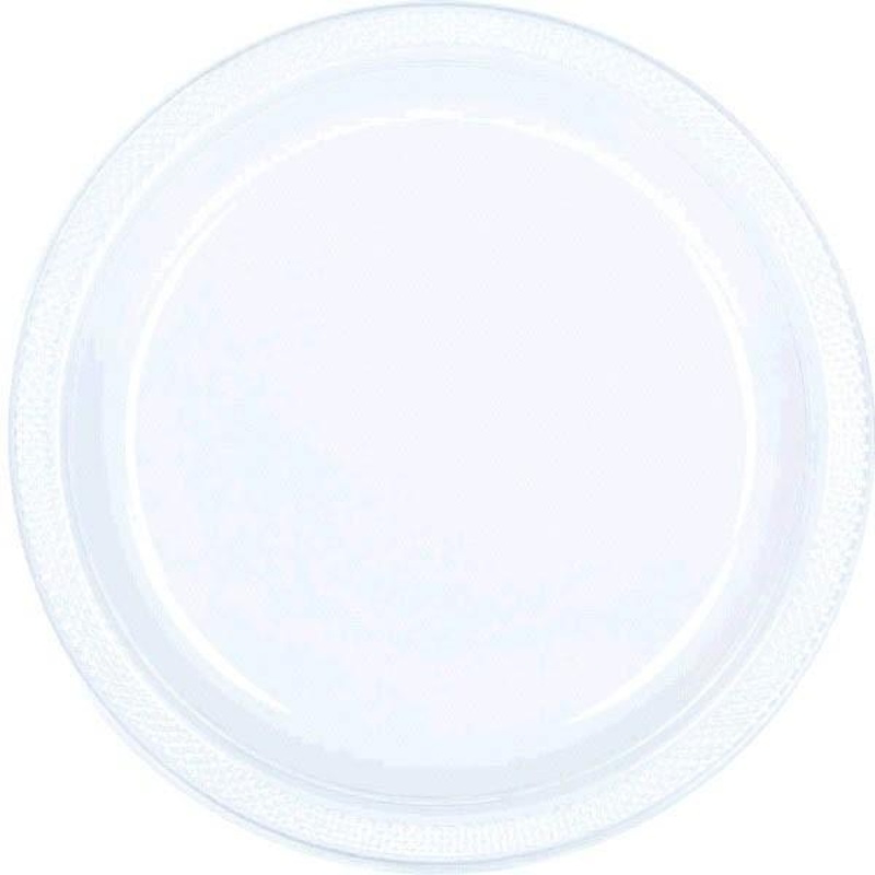 Plastic Plates 7 In. - Clear 20/pkg.