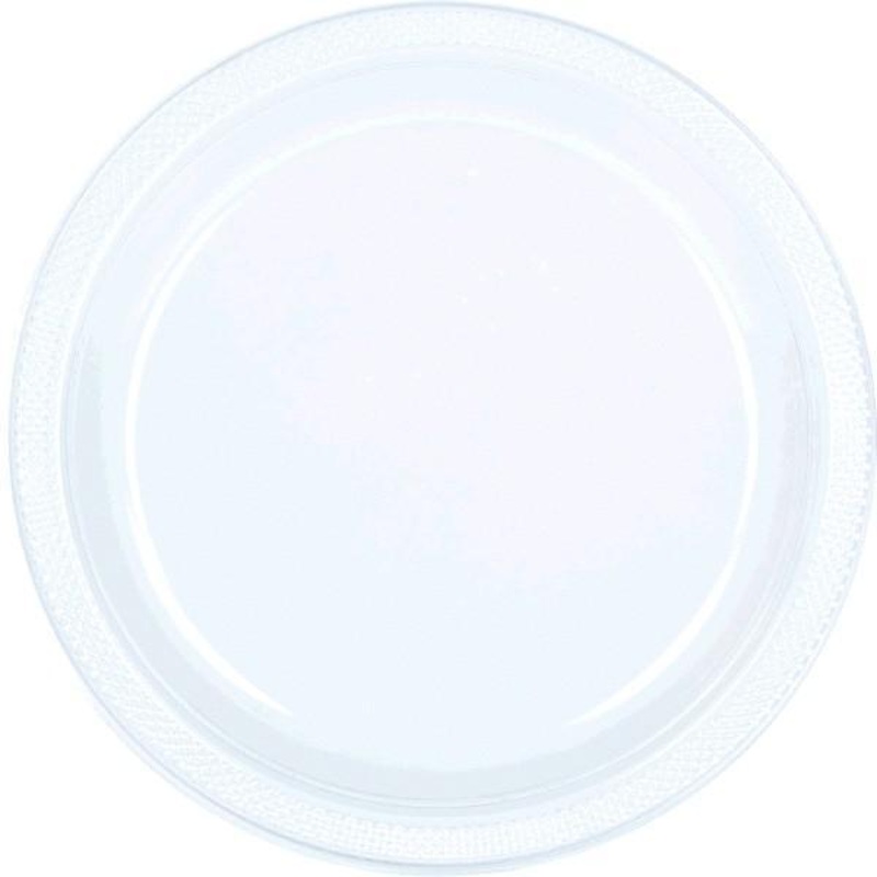 Plastic Plates 9 In. - Clear 20/pkg.